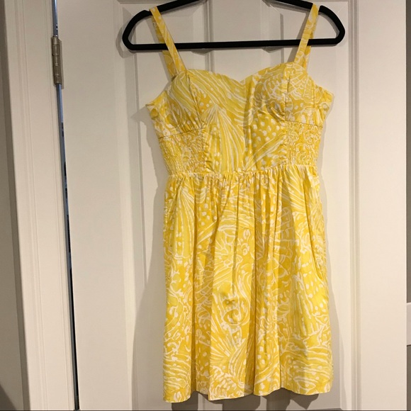 Lilly Pulitzer Dresses & Skirts - Lilly Pulitzer Christine Yellow Sundress Size 0